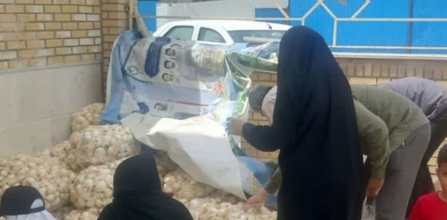 توزیع پیاز رایگان در قم